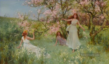  garten - Die ersten Tage des Frühlings Alfred Glendening JR Blumen Garten Mädchen